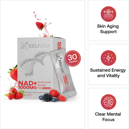 Look 10 years younger with Clinical-Strength NAD + Formula or your money back!