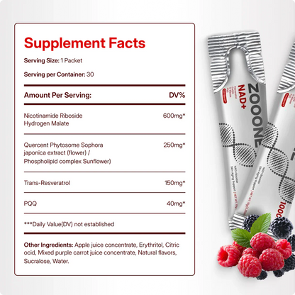 Look 10 years younger with Clinical-Strength NAD + Formula or your money back!